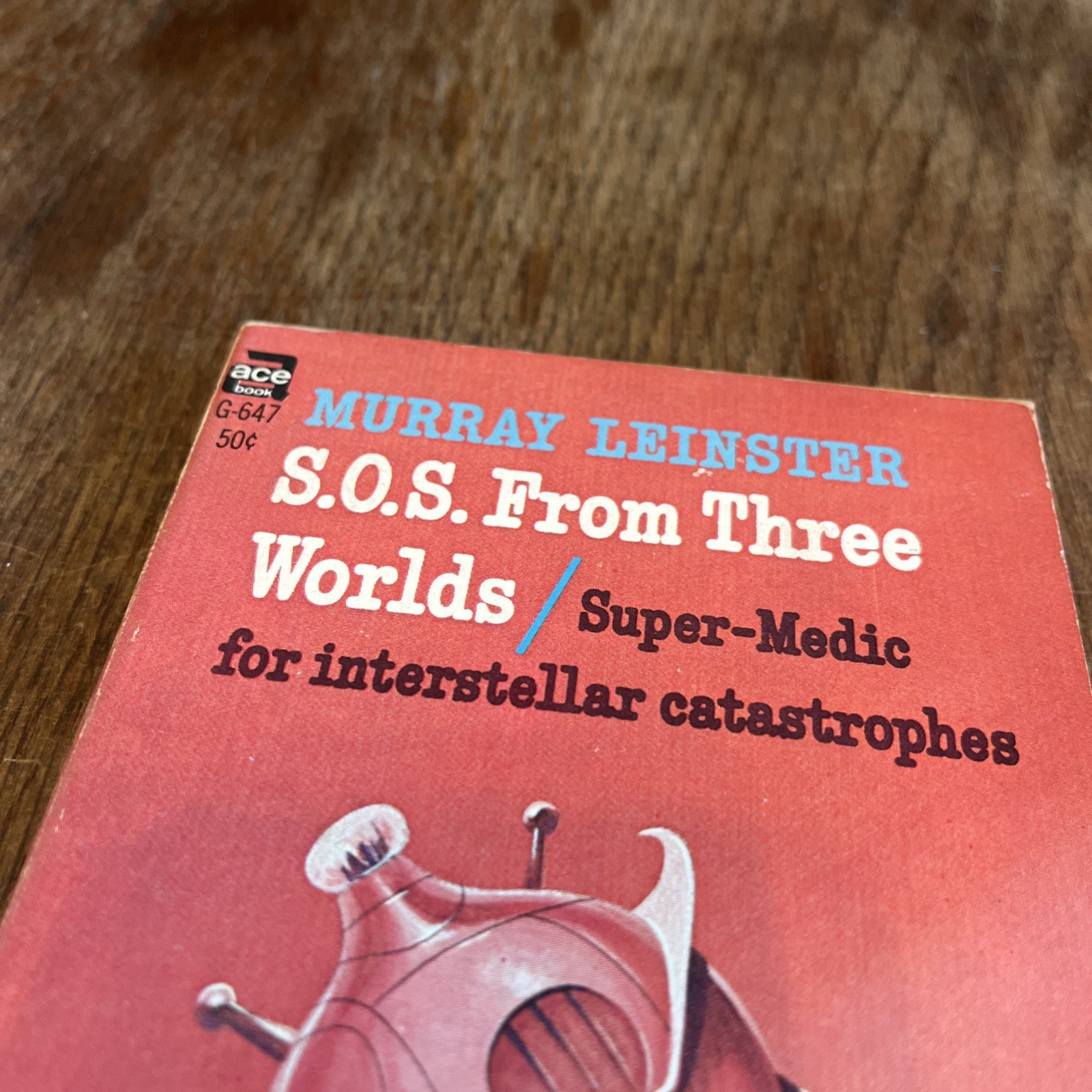 S.O.S. From Three Worlds Murray Leinster 1966 Ace G-647 Vintage Sci Fi PB