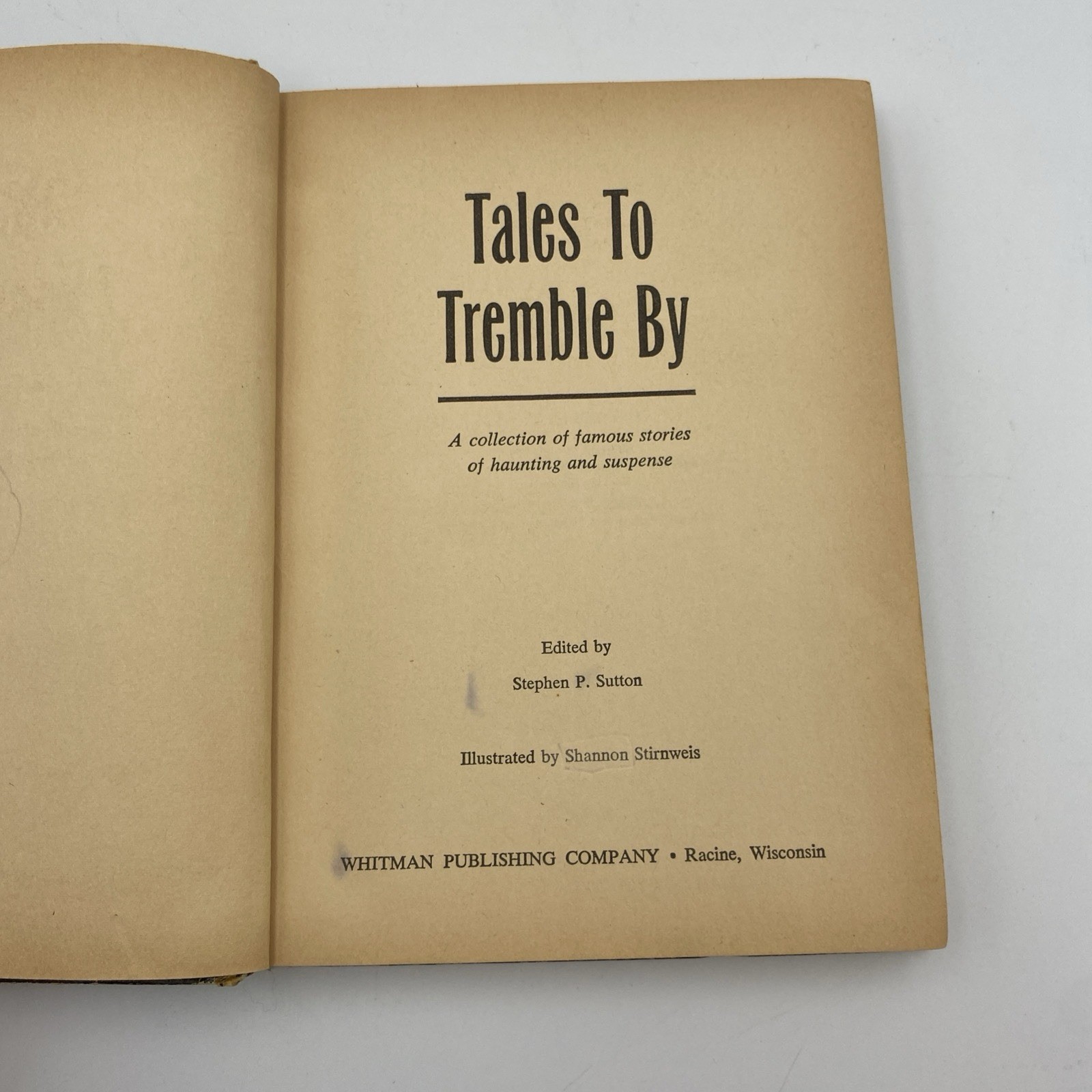 Vintage Tales To Tremble By Whitman Classics Hardcover 1966 Thriller Suspense