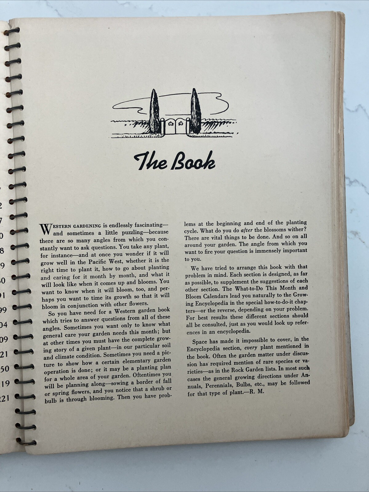 Sunset’s Complete Garden Book, 1940 Edition, Spiral Bound
