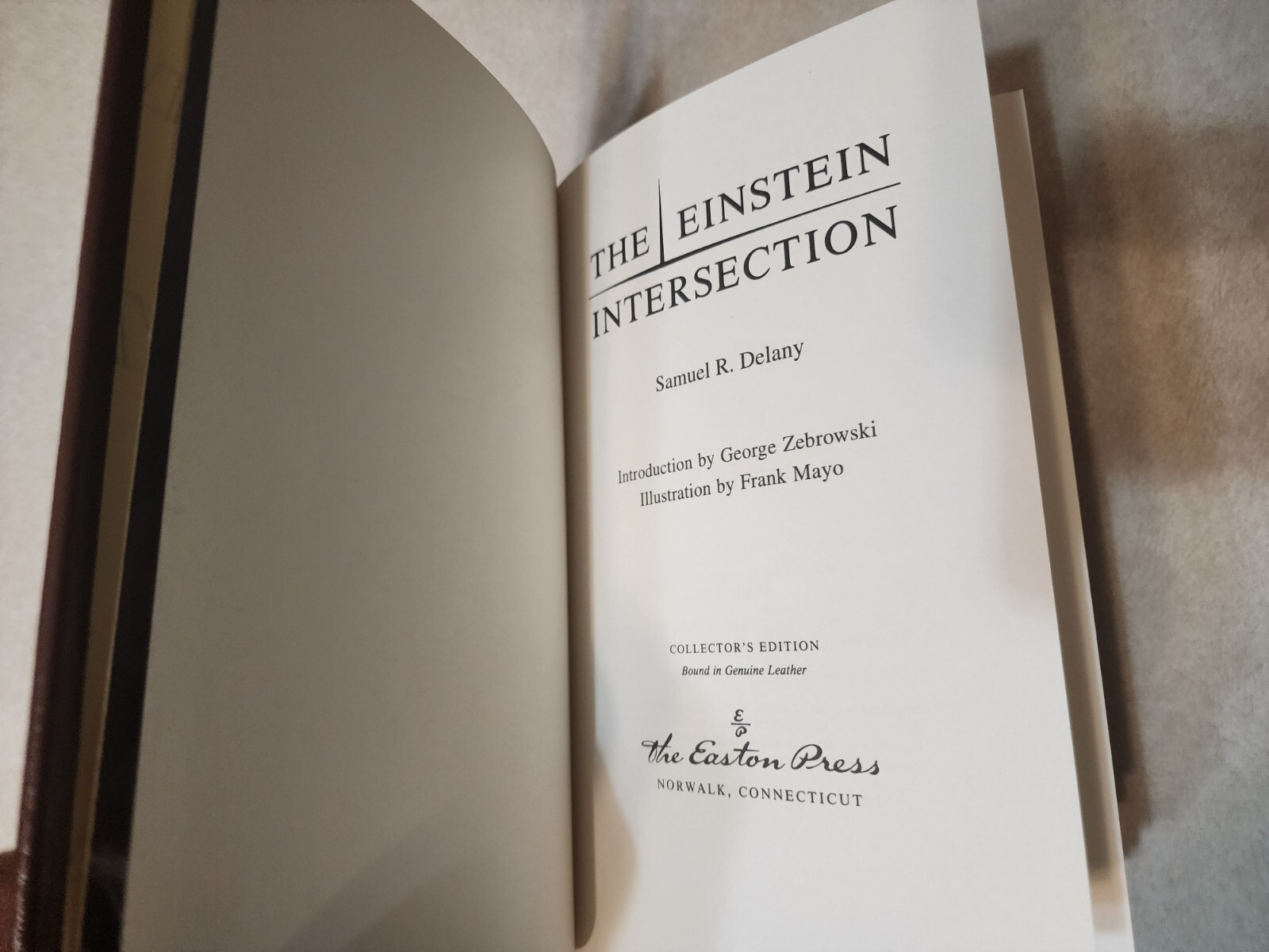 EINSTEIN INTERSECTION Samuel R. Delany EASTON PRESS 1st Edition SCIENCE FICTION