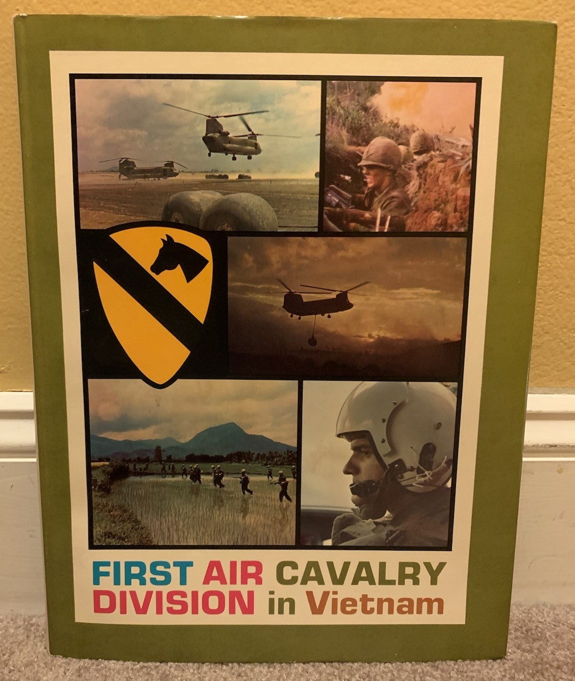 THE FIRST CAVALRY DIVISION IN VIETNAM VINTAGE 1967 MILITARY WAR BOOK