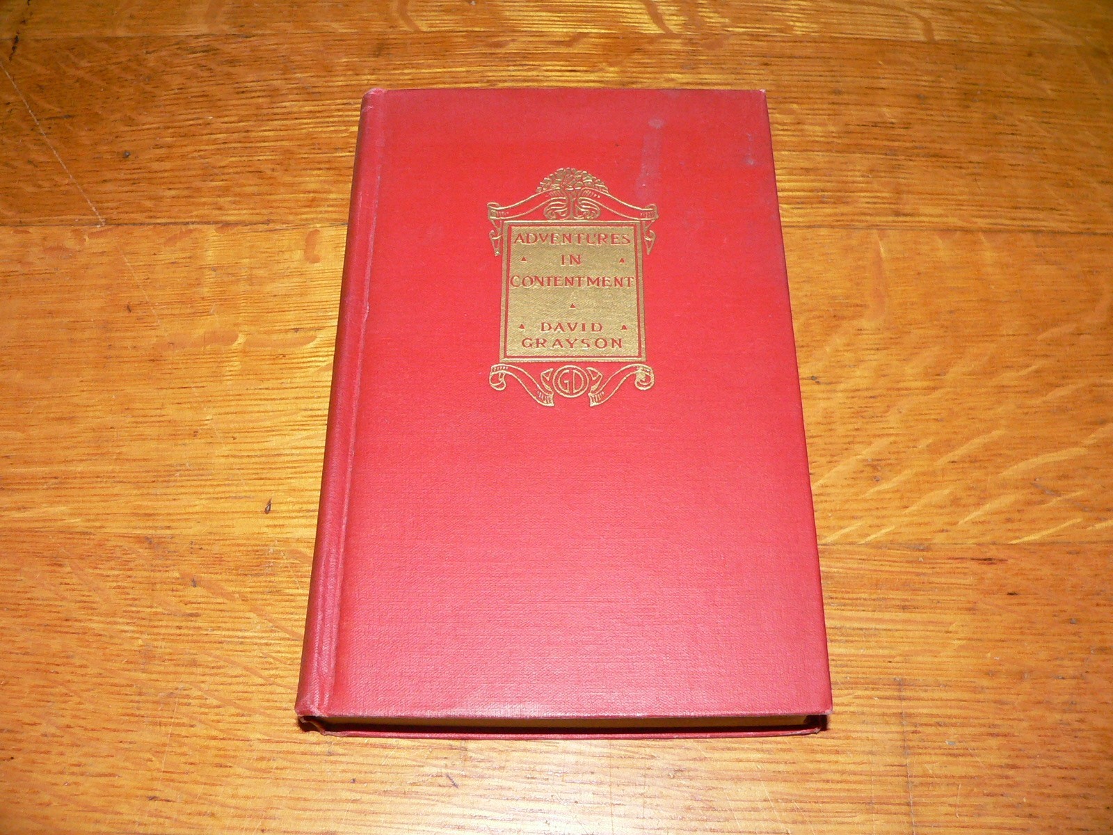 Antique 1907 „Adventures in Contentment“ Illustrated HC Book by David Grayson