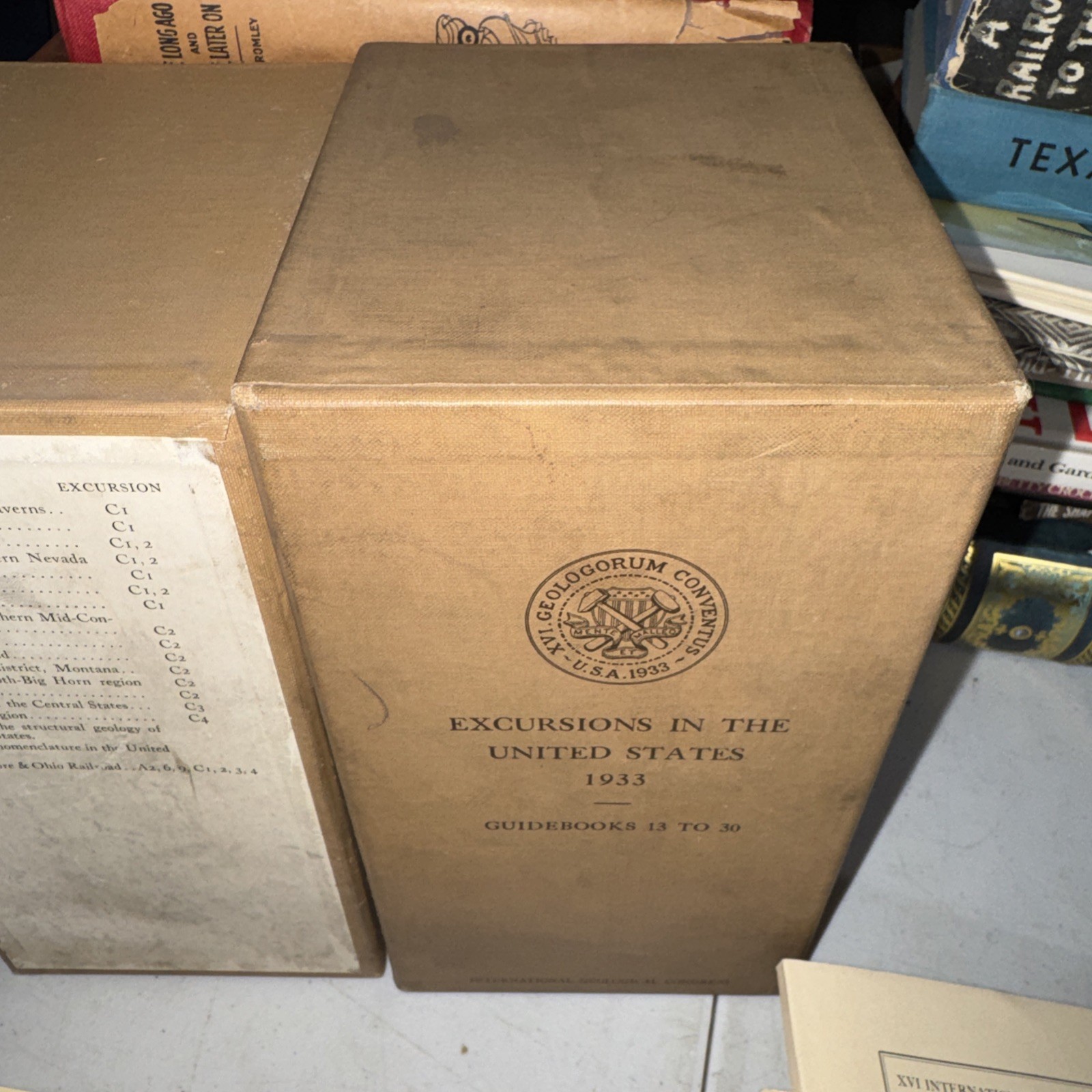 Antique 1933 – Excursions in the United States Guidebooks 13 to 30) Boxed