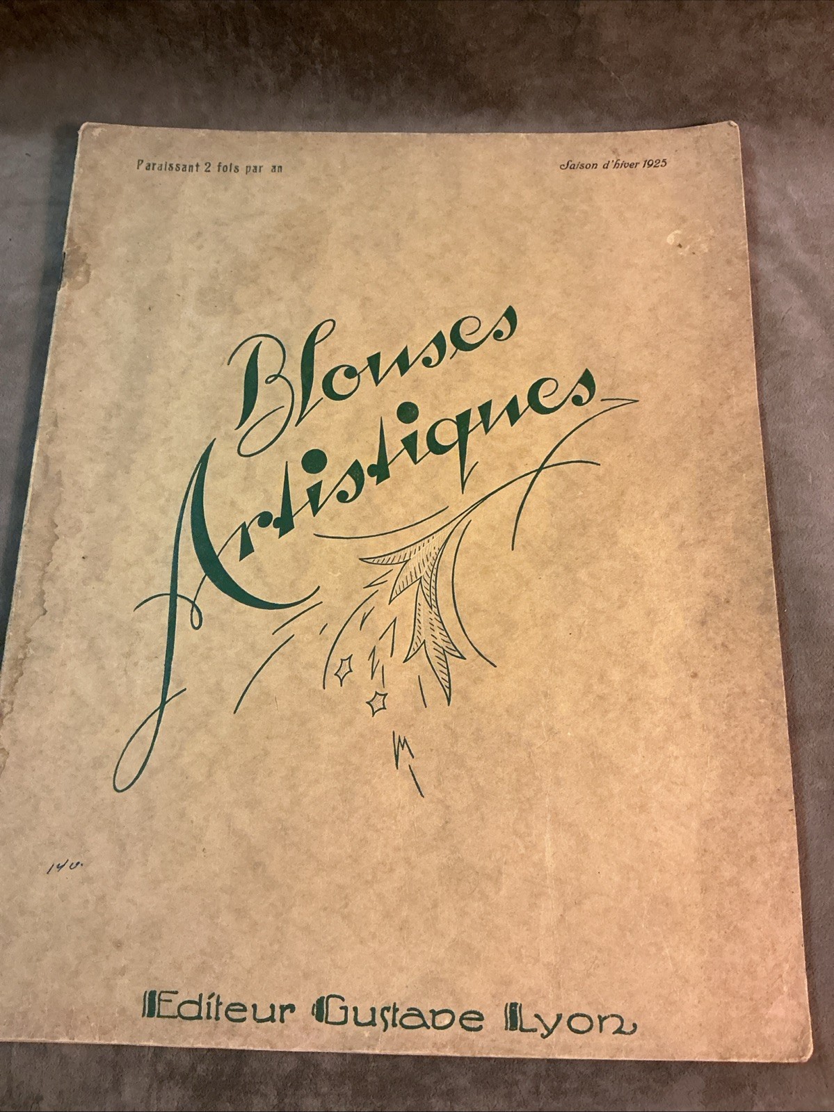 Winter 1925 Blouses Artistiques Art Deco Fashion Gustav Leon fashion book