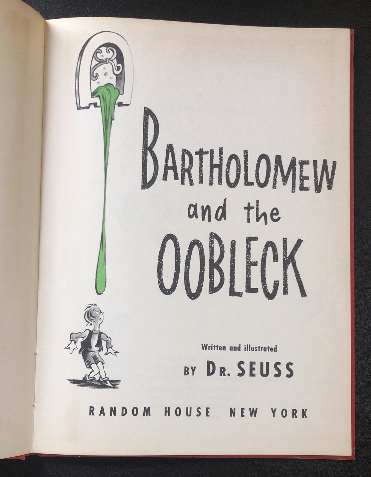 Vintage 1949 Dr Seuss Bartholomew And The Oobleck Hard Cover Book Club Edition
