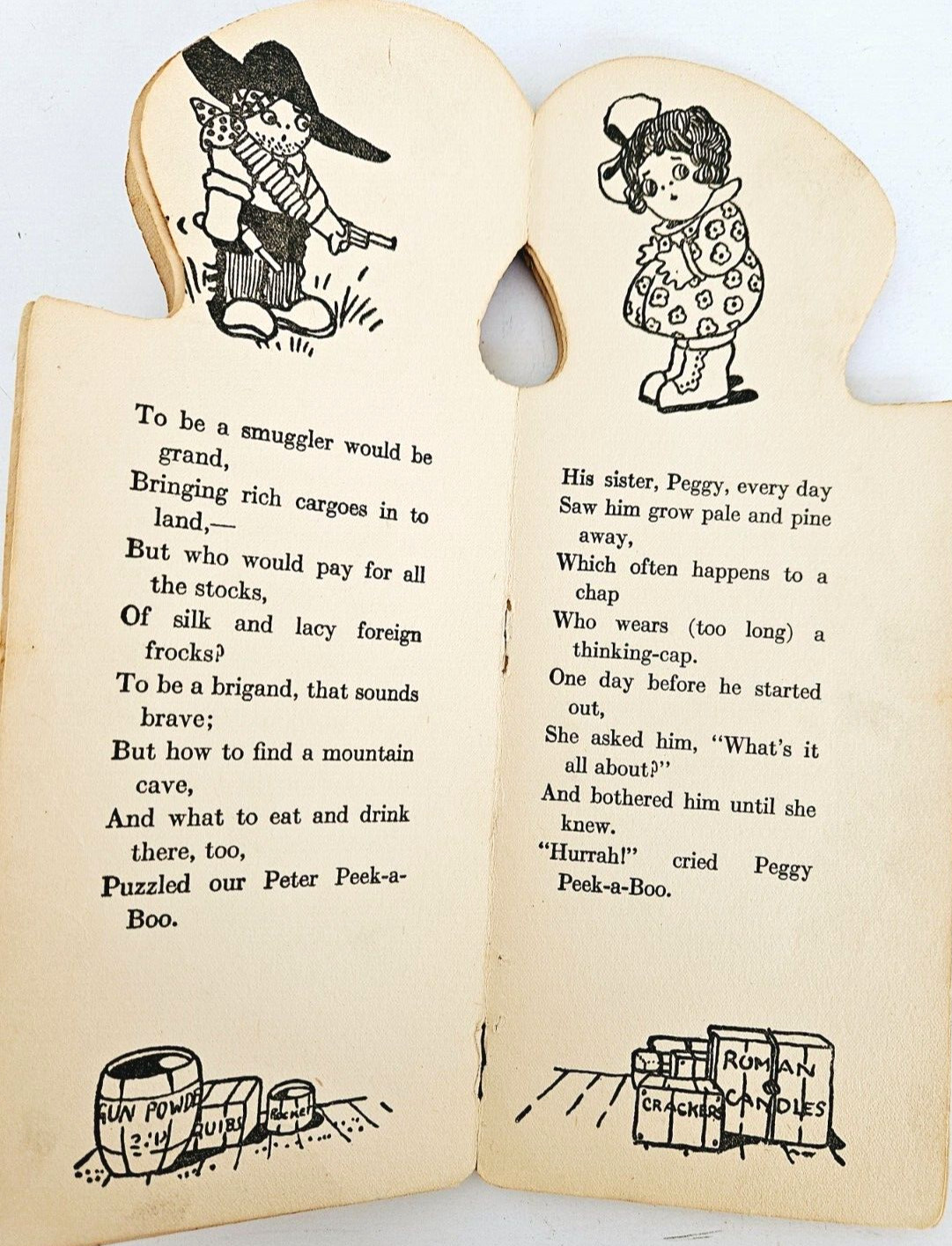 Shape Book – Peek-a-Boo Peter, McLoughlin Bros 1927 Toodles Boys Series