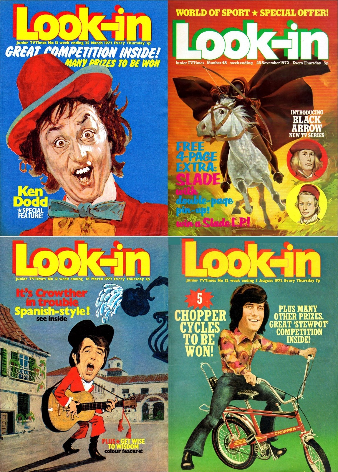 Look-In – United Kingdom Television Magazine V. 2 (1972) – 54 Old Issues on DVD