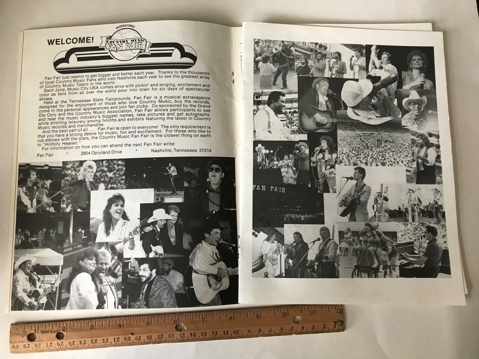 Vtg 1990 Country Music Stars Grand Ole Opry 30+ Signed Fair Program Nashville TN