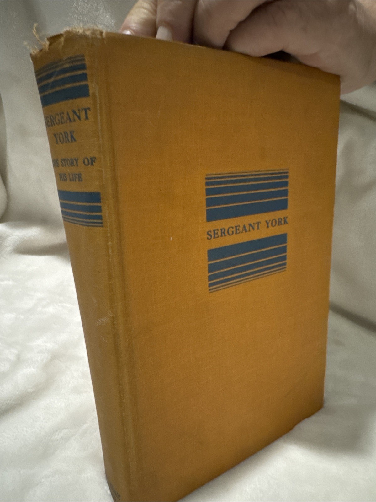SERGEANT YORK 1st Edition, HC 1928 no dj; WWI and Tennessee interest