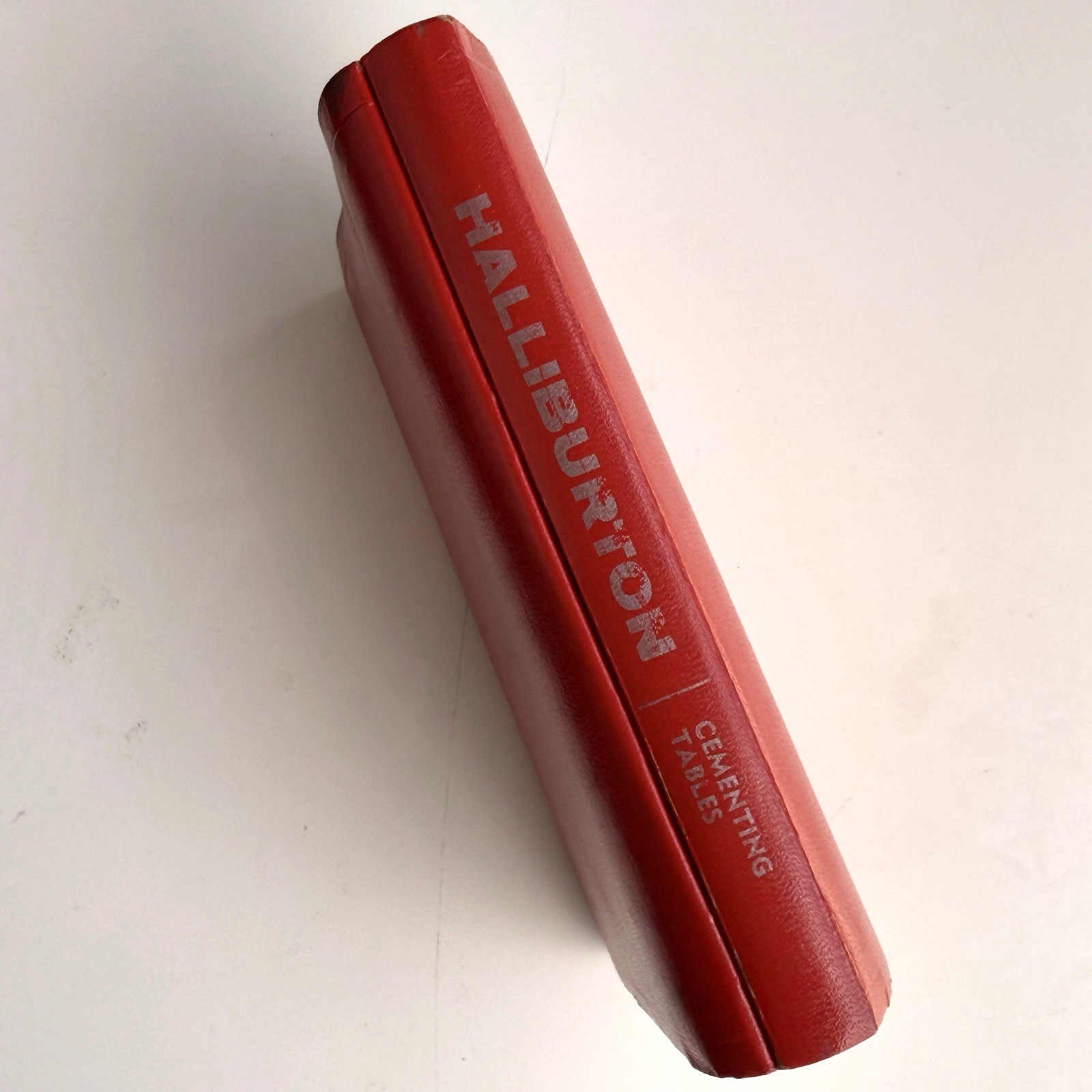 Halliburton Cementing Tables Book 1973 Engineering Red Book Spiral Bound VTG