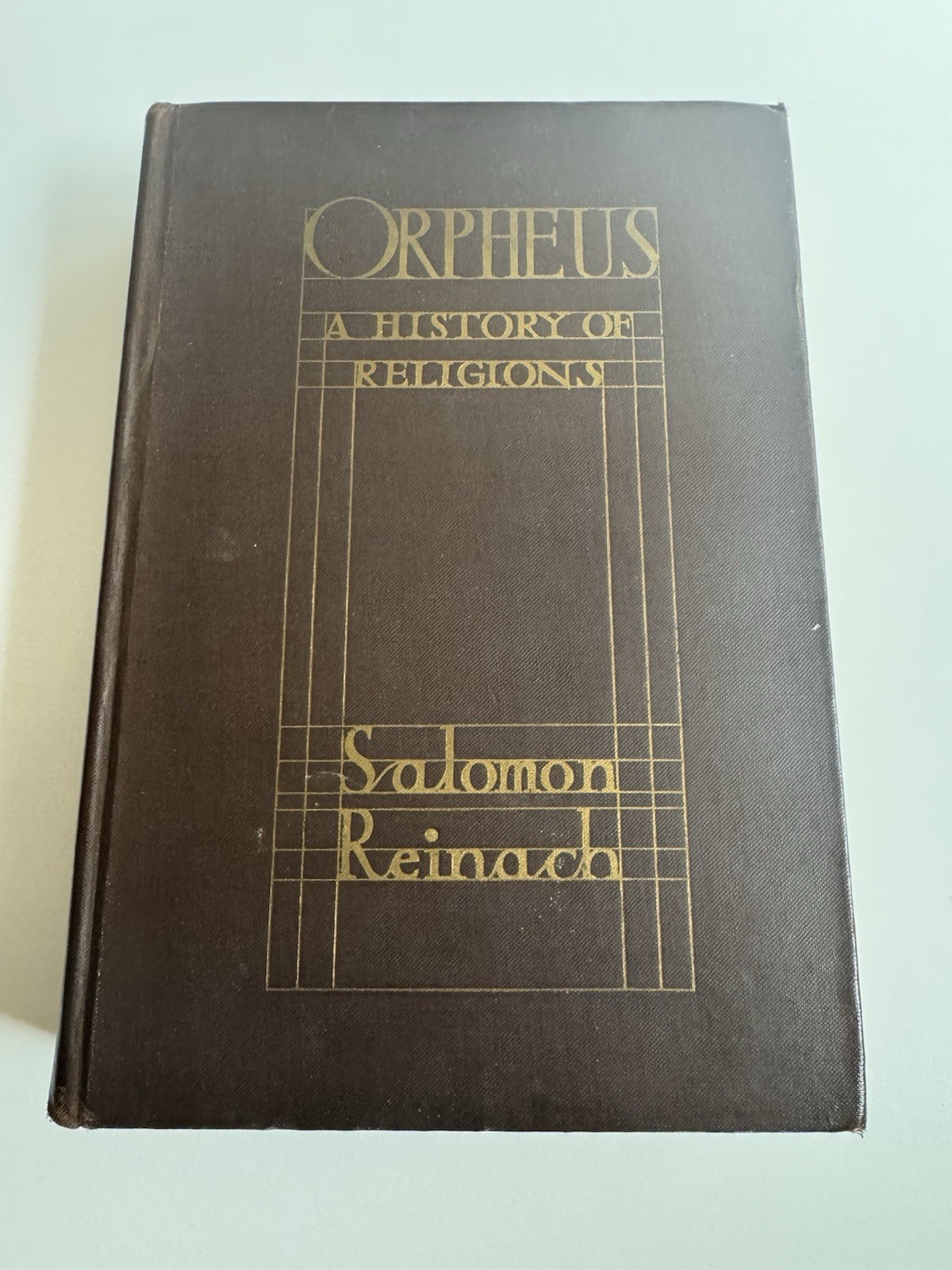 Orpheus A History of Religions 1930 Salomon Reinach HC Liveright Early Mythology