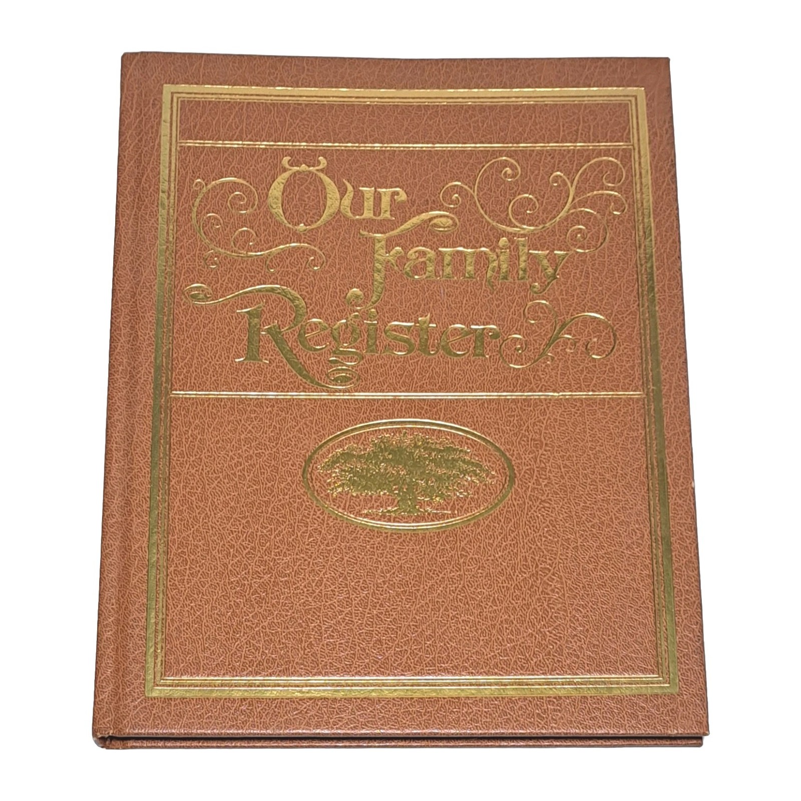 1977 Family Registry Hardcover Family Tree History Julie Hausner Book Vintage