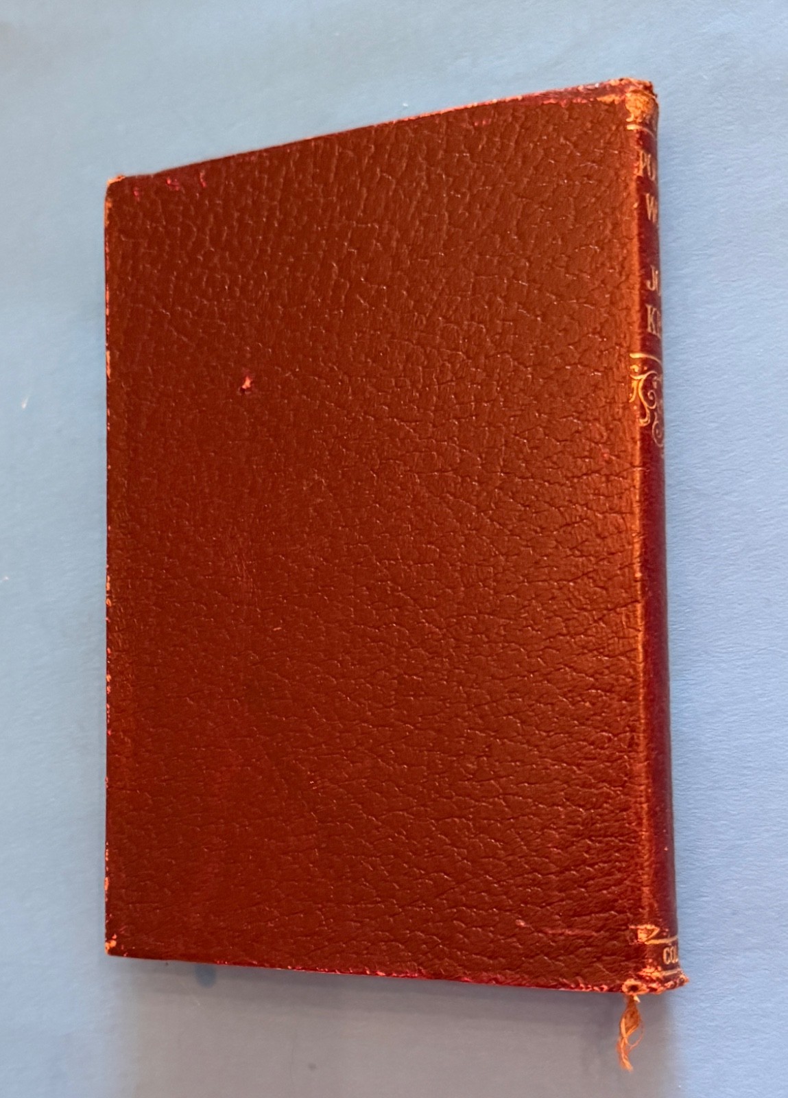 Poetical Works of John Keats UK Collins Clear Press Undated Leather Illus Dixon