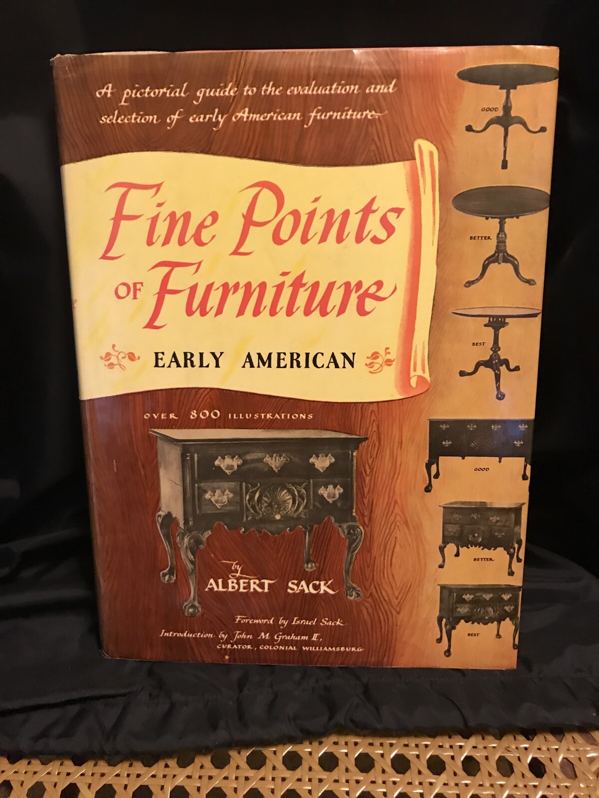 Fine Points of Furniture Early American by Albert Sack (1950) hardcover dj