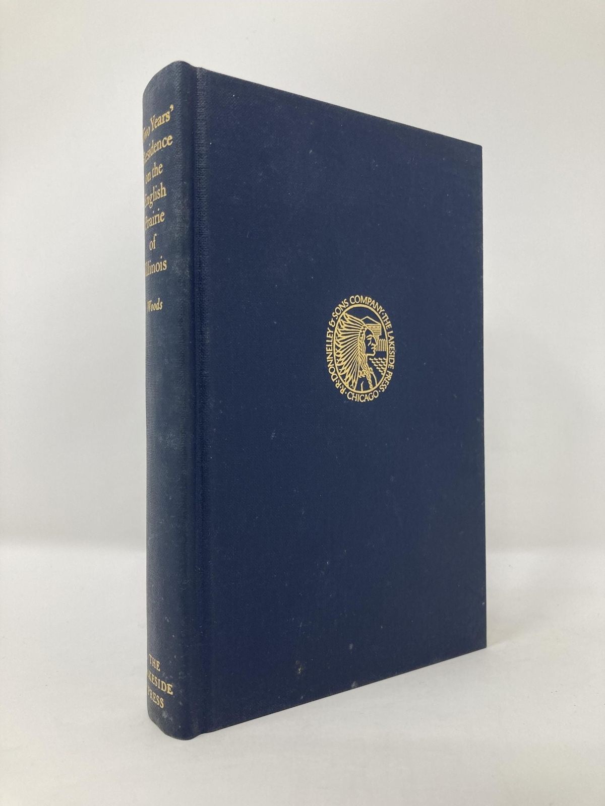 Two Years‘ Residence on the English Prairie of Illinois by John Woods 1st VG HC