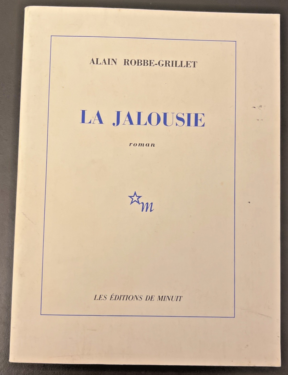 La Jalousie par Alain Robbe-Grillet Classic French Paperback Novel (en français)