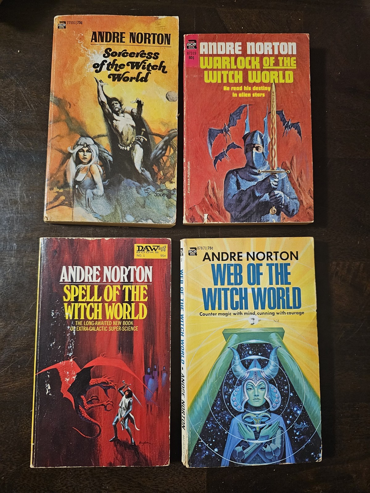 Andre Norton 1st Edition Witch World Paperbacks Lot Of 4 Good Condition