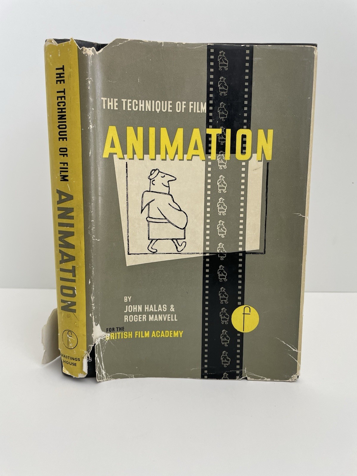 THE TECHNIQUE OF FILM ANIMATION Halas & Manvell (1959) Hastings House hardcover