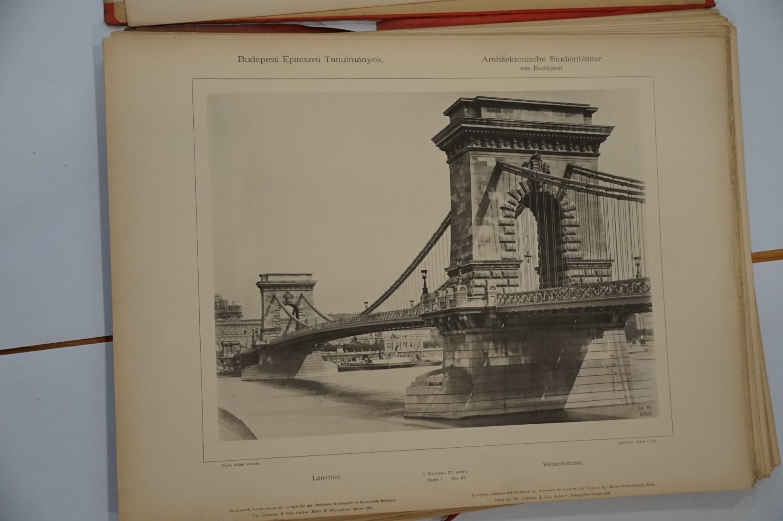 1890 Architectural Studies From Budapest – 60 Large Folio Plates