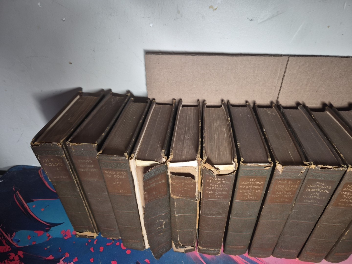 LEO TOLSTOY THE WORKS OF LYOF N. TOLSTOI ANTIQUE 13 VOL. BOOK SET SCRIBNERS 1925