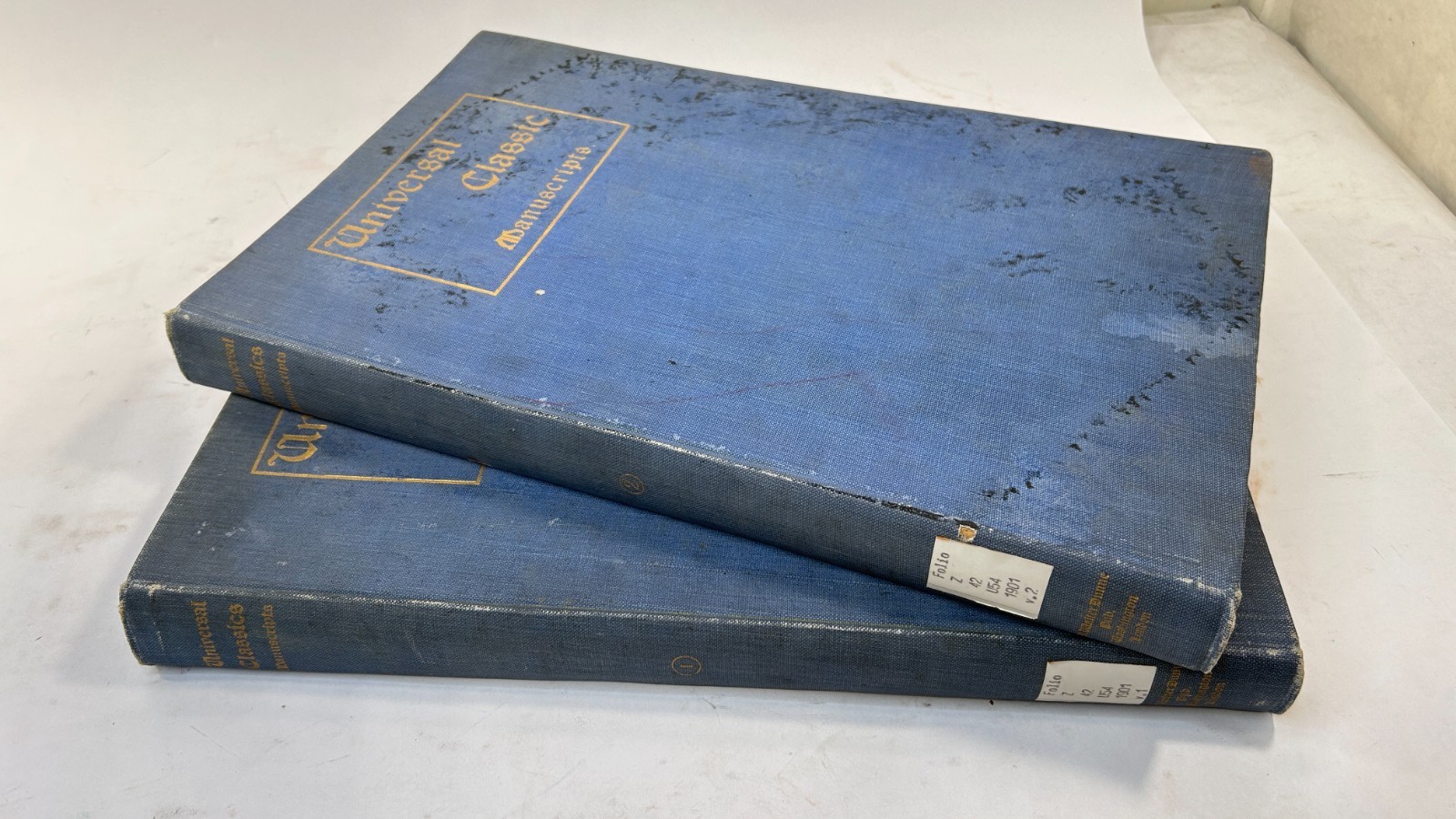 Universal Classic Manuscripts by George Warmer – Signed & 2 Volumes