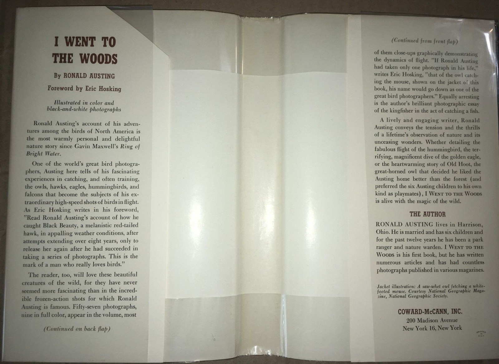 I WENT TO THE WOODS RONALD AUSTING 1964 FIRST AMERICAN EDITION COWARD-MCCANN