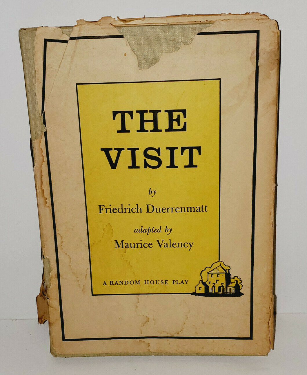 THE VISIT DUERRENMATT RANDOM HOUSE BROADWAY THEATER PLAY HARDCOVER BOOK 1958