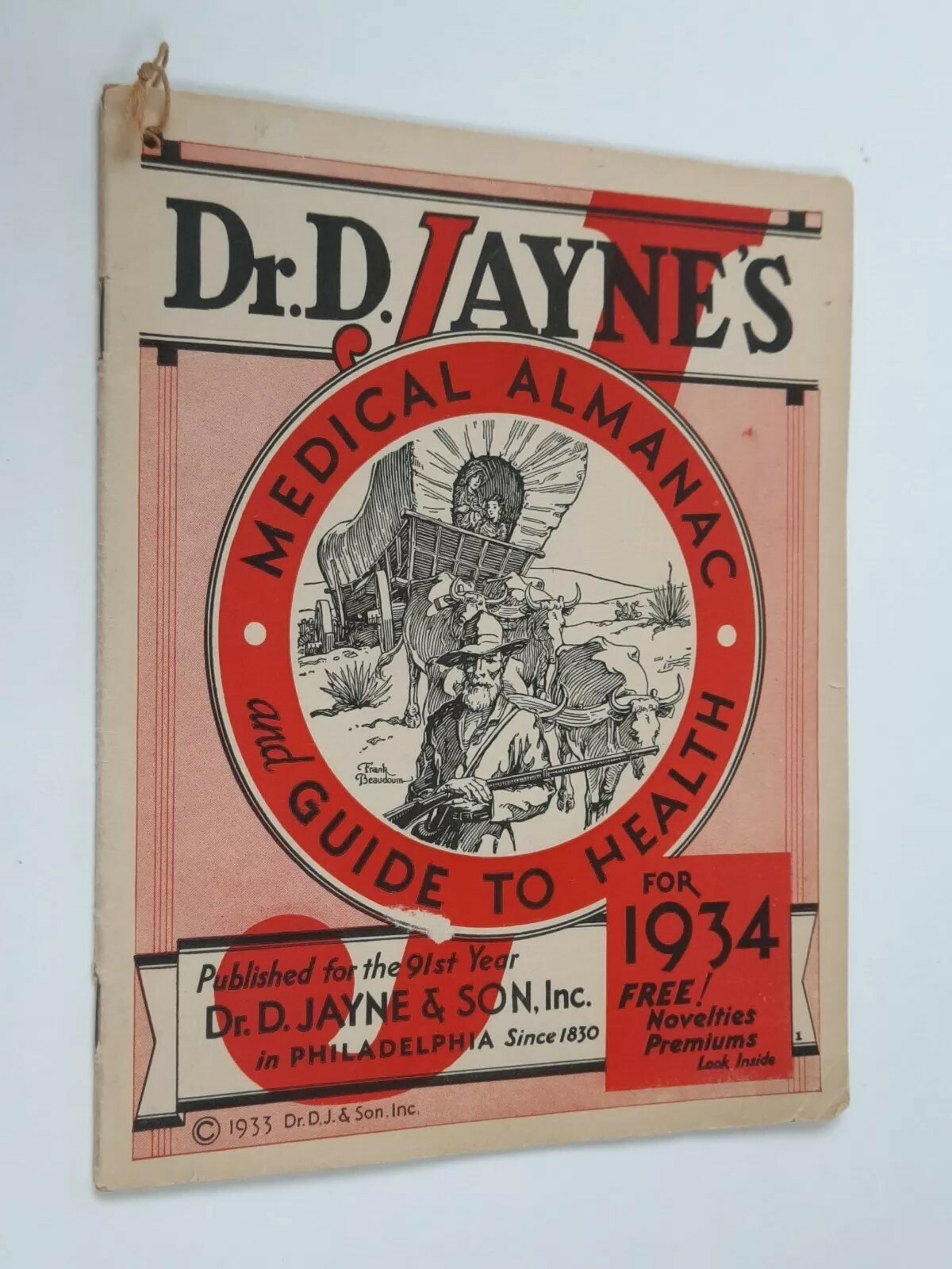 Dr Jaynes Medical Almanac & Guide to Health 1934 Patent Medicine Philadelphia PA