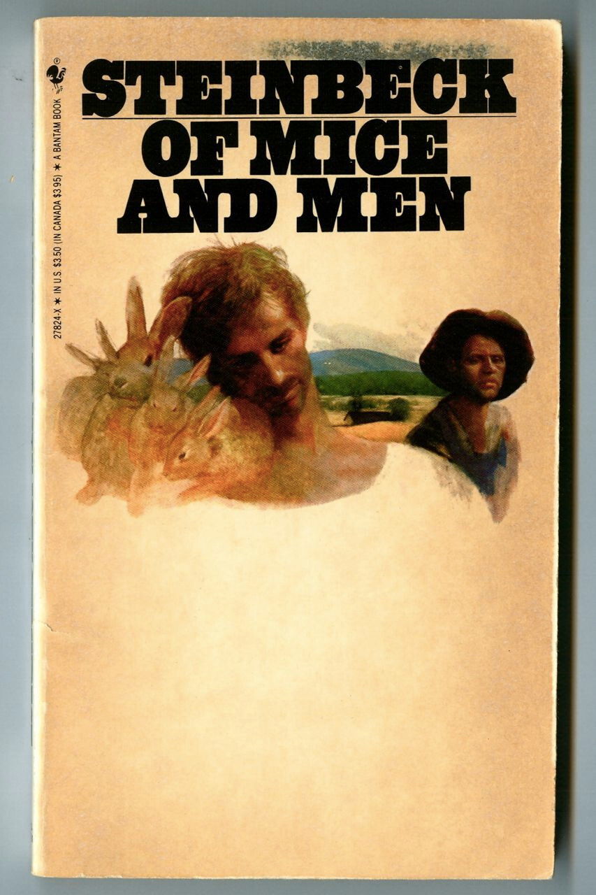 Of MICE And MEN by John STEINBECK! Vintage 1990s Bantam Books Paperback!