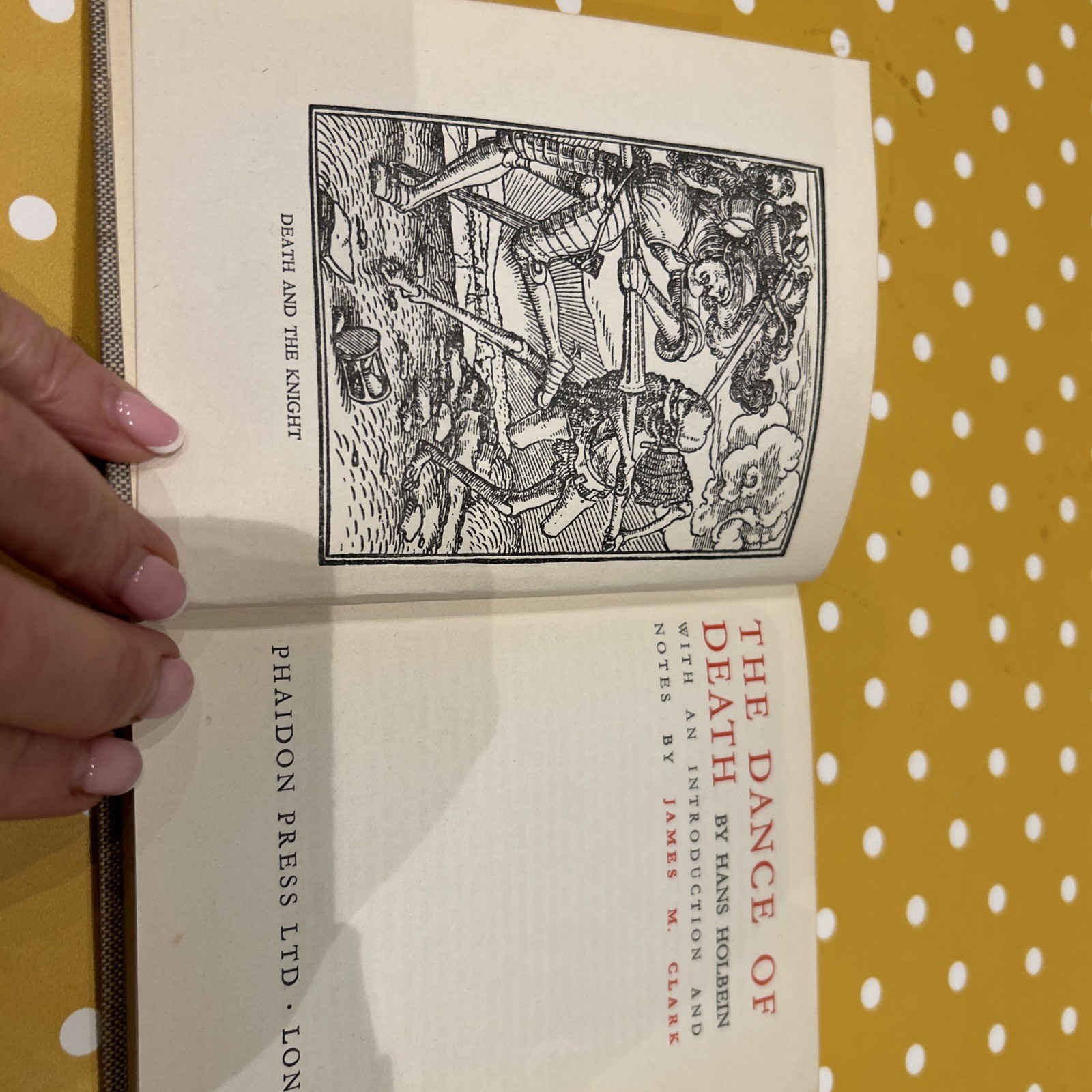 The Dance Of Death By Hans Holbein 66 Woodcuts Phaidon Book 1947