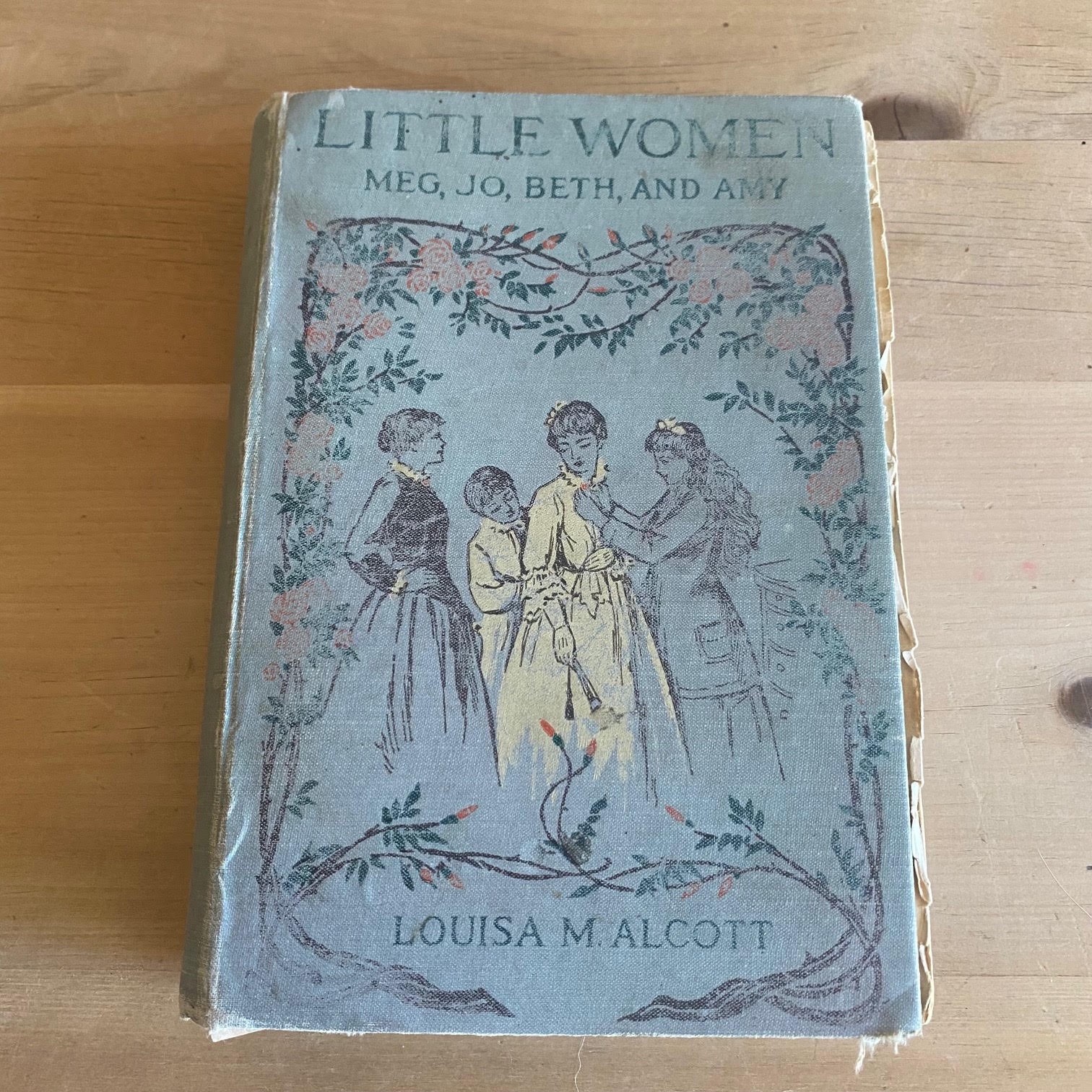 Antique Little Women By Louisa M. Alcott Green Hardcover 1896 Little Brown & Co