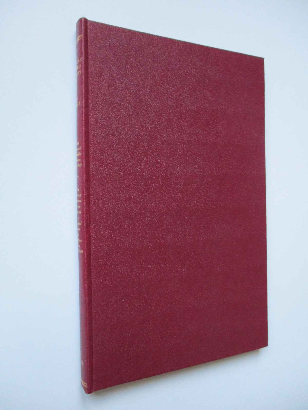 GREAT YARMOUTH ASSEMBLY MINUTES 1538-1545 Rutledge…NORFOLK RECORD SOCIETY Rare