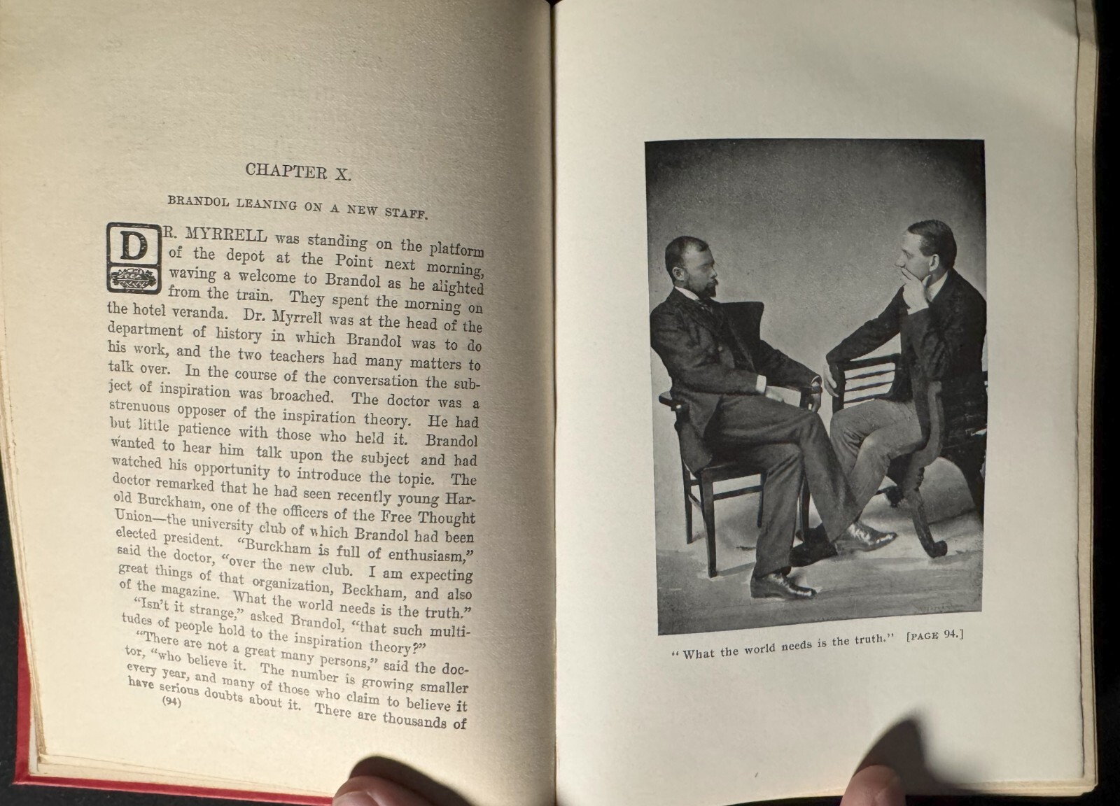 The Young Professor: Story of Bible Inspiration 1901 HC 1st Ed. Eldridge Hatcher