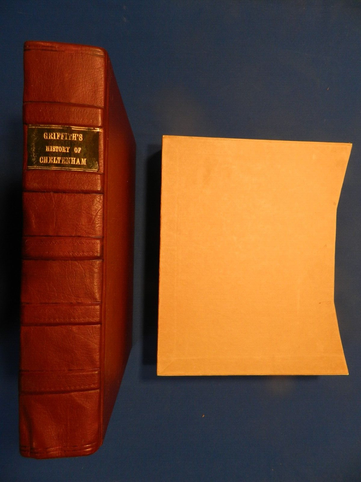 GRIFFITH’S HISTORY OF CHELTENHAM, London, 1826, Leather Folio w/2 Maps & 51 Plts