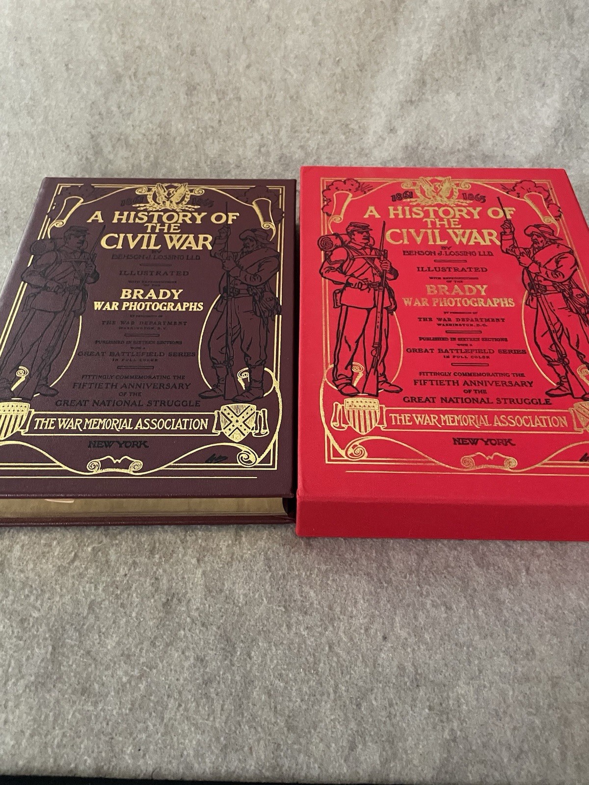 Easton Press History of the Civil War Lossing & Brady Slipcase Oversize NrMT EV