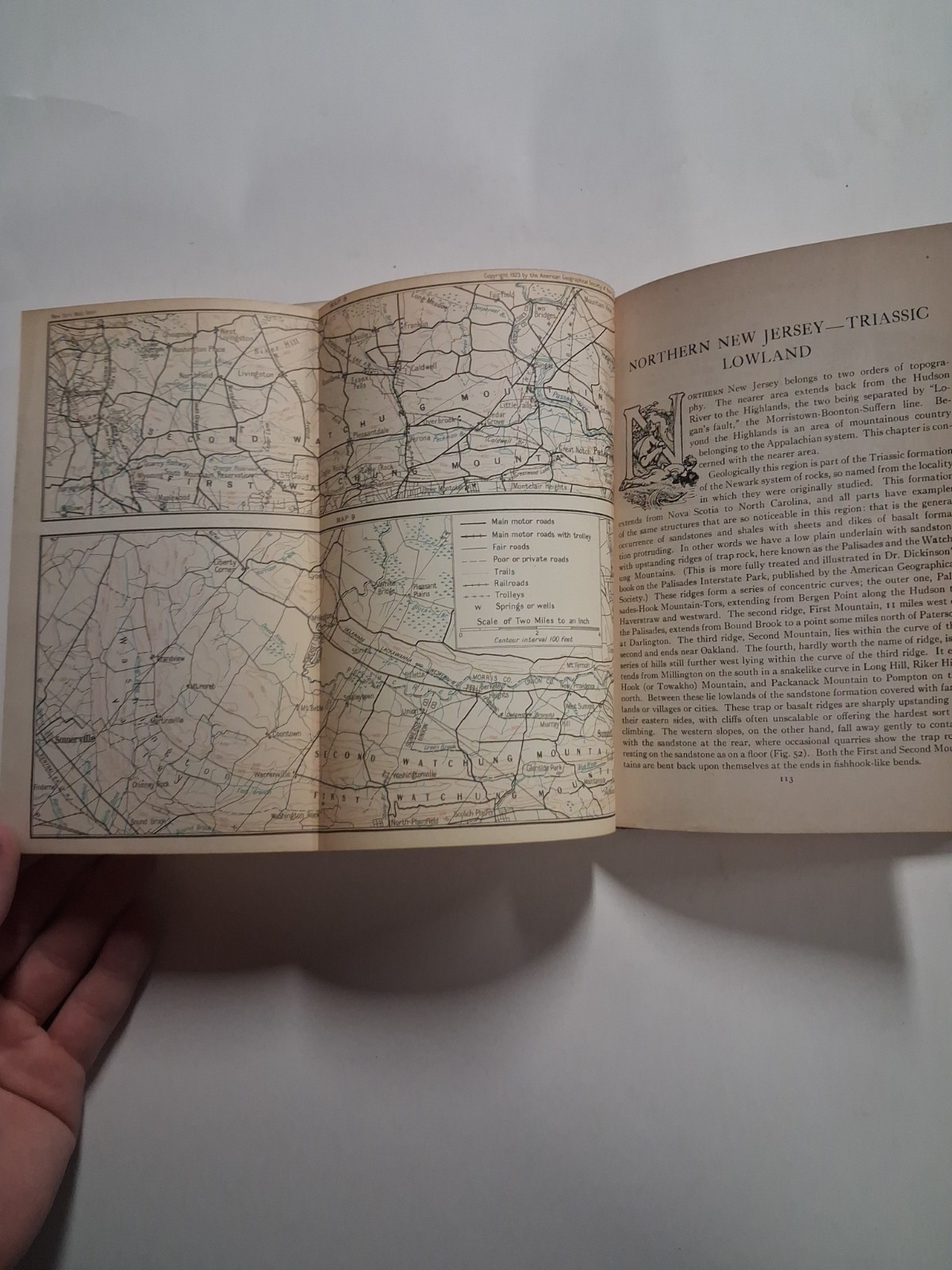 1923 NEW YORK WALK BOOK Raymond Torrey HIKING NJ NY MAPS