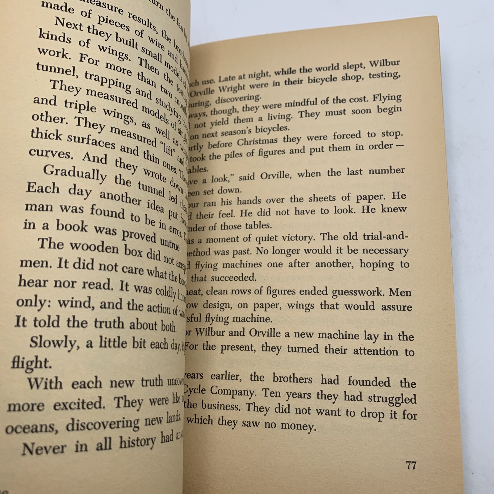 The Wright Brothers At Kitty Hawk – By Donald Sobol 1964 Scholastic 2nd Printing