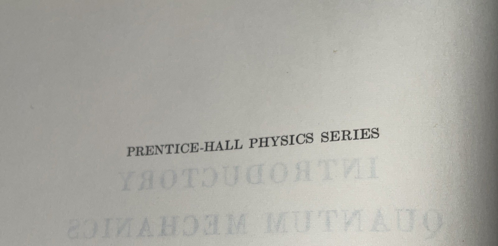 Introductory Quantum Mechanics Vladimir Rojansky 1960 Prentice Hall 1st/10th HC