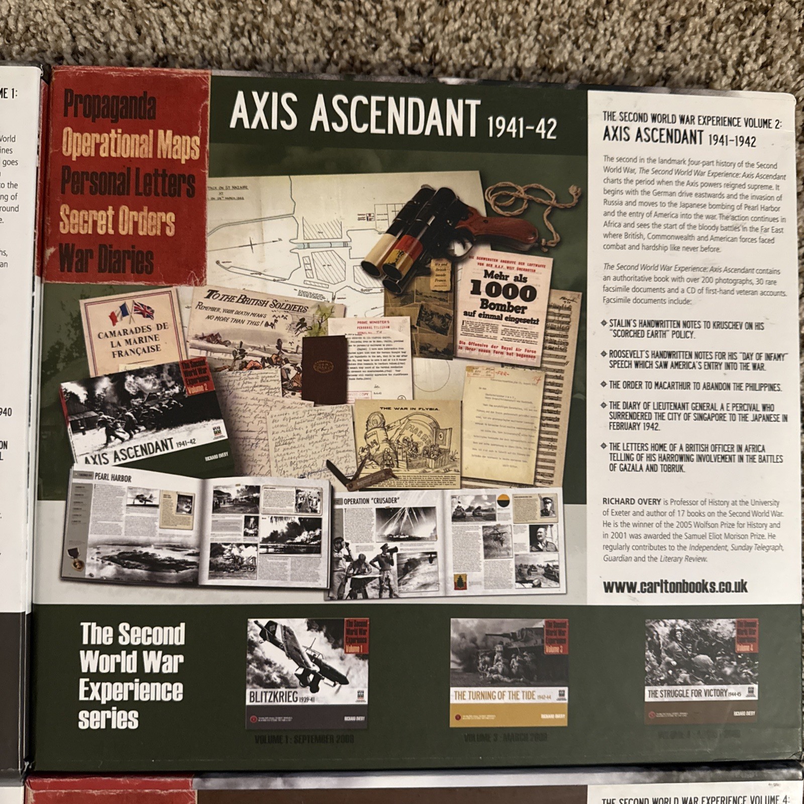 Like New The Second World War Experience 1-4 Volume Set. Amazing Resource!
