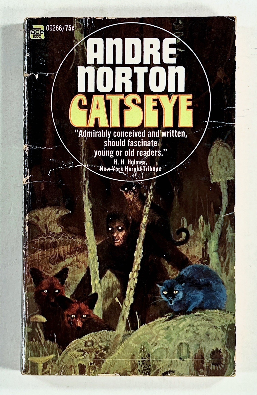 1970s Andre Norton CATSEYE young adult science fiction novel ACE PB #09266