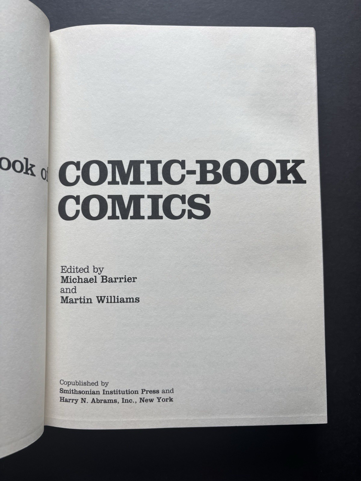 A Smithsonian Book of Comic-Book Comics Hardback Book 1981