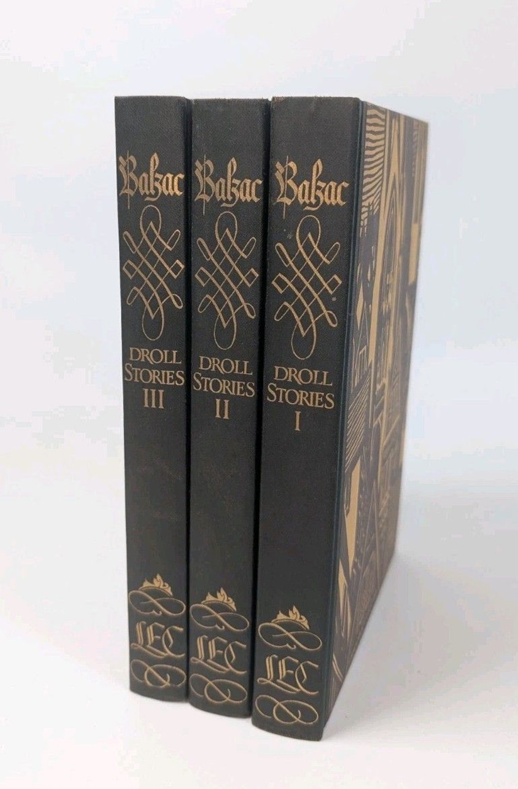 1932 Limited Editions Club Balzac Droll Stories 3 Vol Set w/ Slipcase Jacques Le