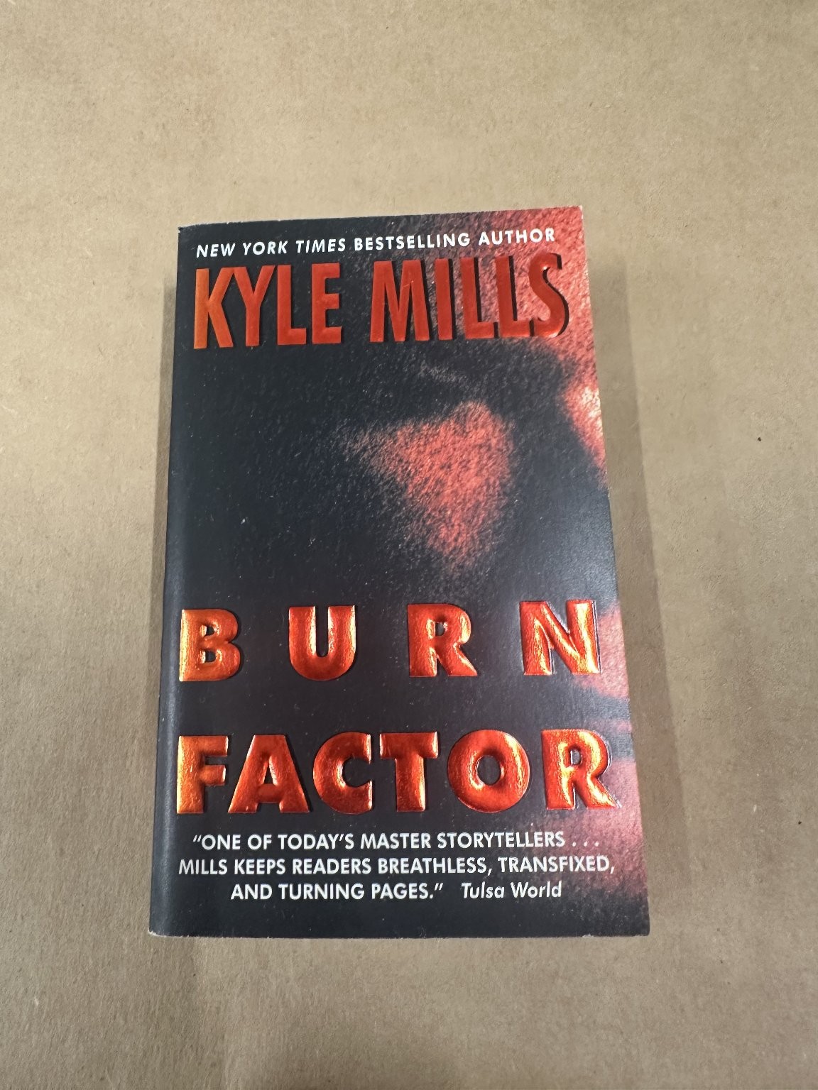Burn Factor Kyle Mills Thriller Suspense Novel 2005 Paperback Book