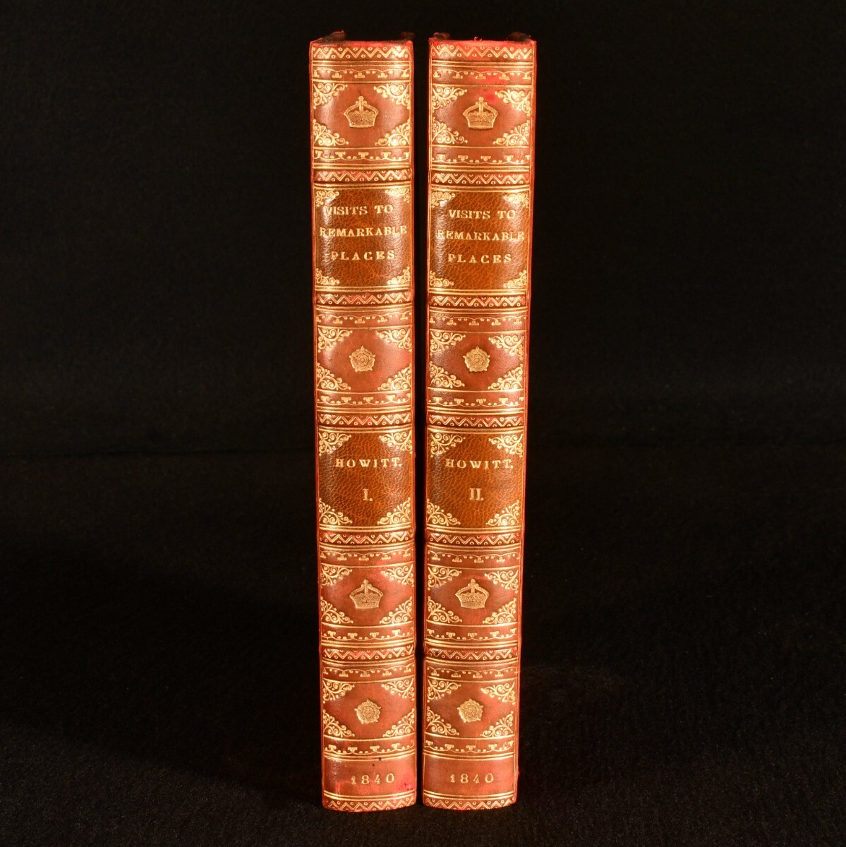 1840 2Vols Visits to Remarkable Places William Howitt First Edition Extra Ill…
