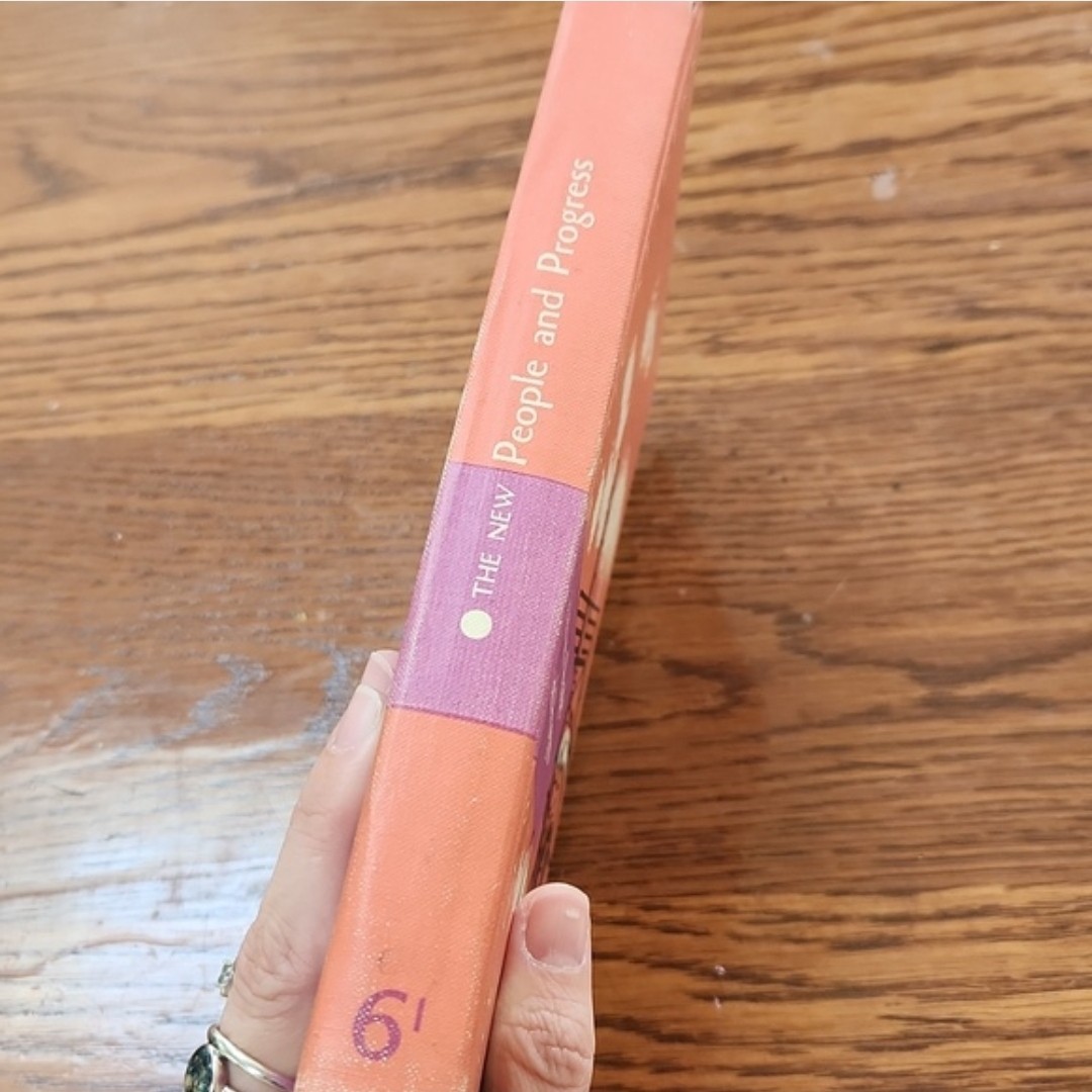 Vintage The New Basic Reader’s The New People And Progress 1962 Hardcover Book