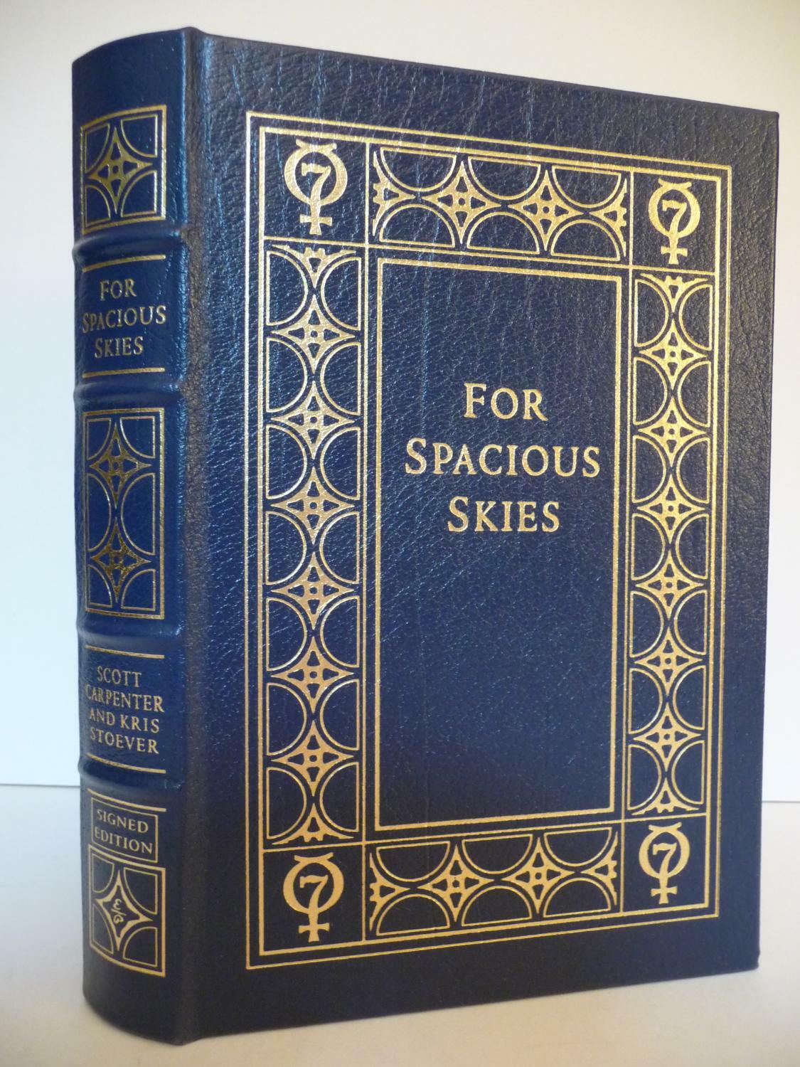 Signed X2 Spacious Skies Journey of Mercury Astronaut Scott Carpenter Space Moon