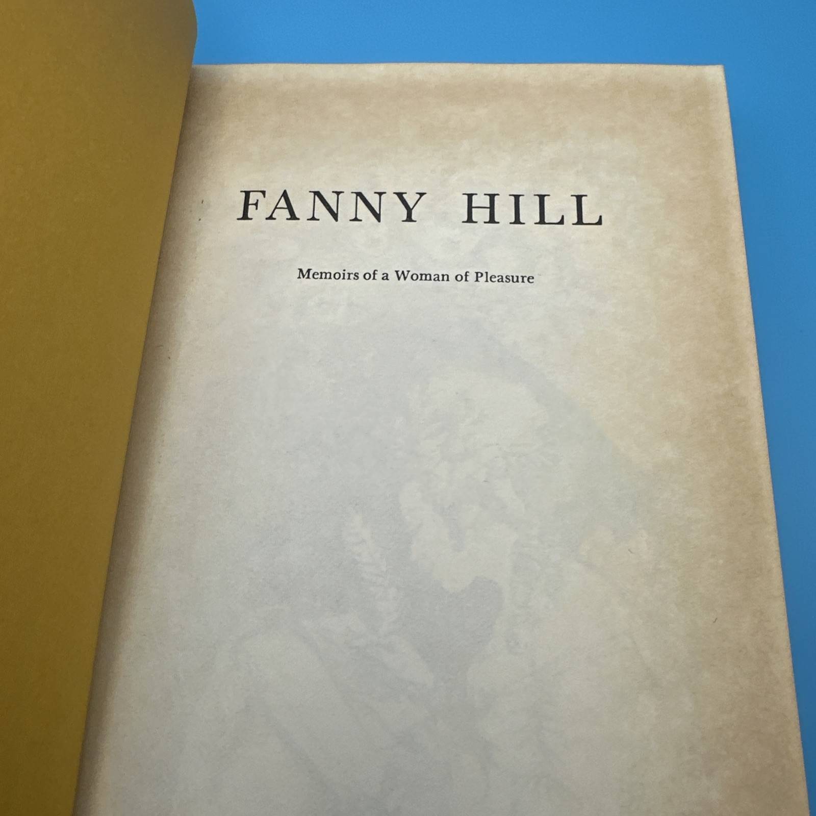 Memoirs of Fanny Hill by John Cleland – 1973 HC