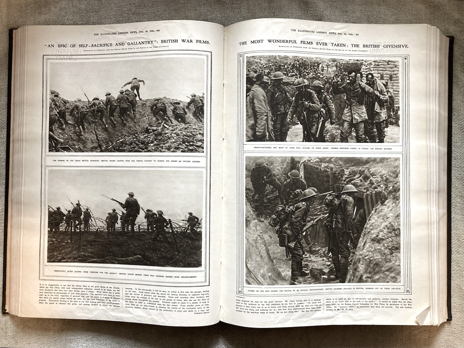London Illustrated News, 1916 WW1, Photos, Illustrations, War News, Military