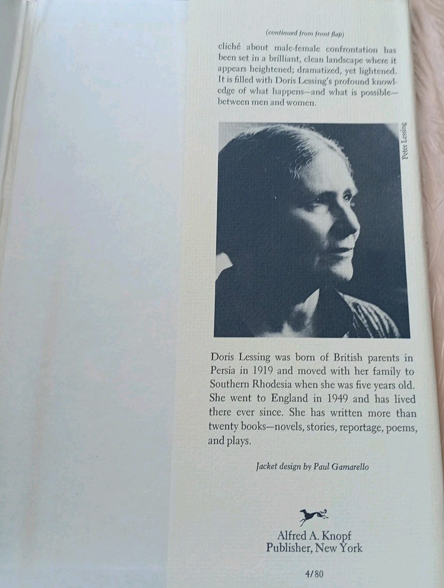 Doris LESSING Marriages Between Zones Three Four Five Canopus in Argos 1st Ed.