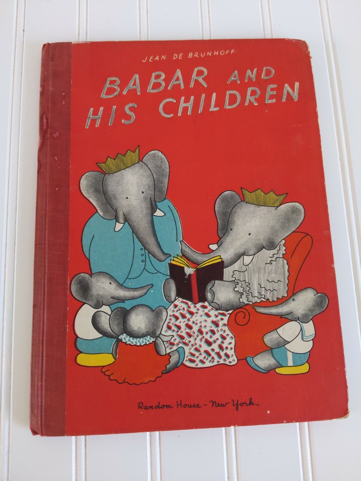 1938, Babar and His Children, Jean de Brunhoff, Hardcover